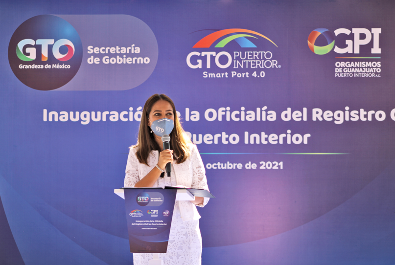 Gobierno del Estado inaugura Oficialía del Registro Civil en Puerto Interior