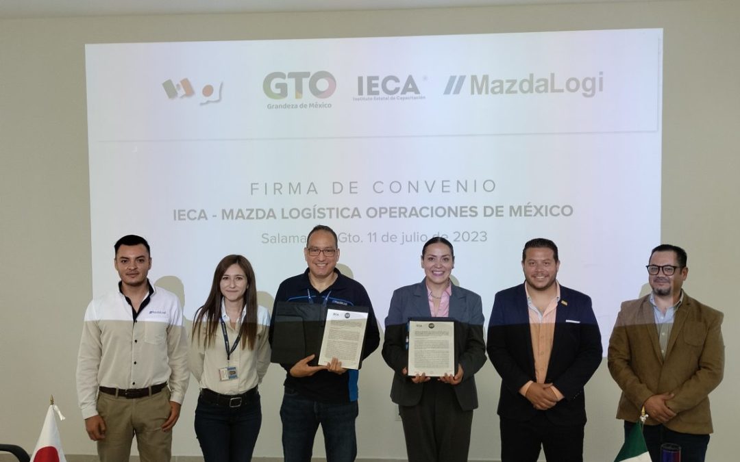 Formaliza IECA acuerdo de capacitación para Mazda Logística