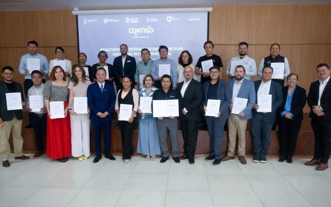 Presentan resultados de la cadena aeroespacial del sistema de economía circular de Querétaro