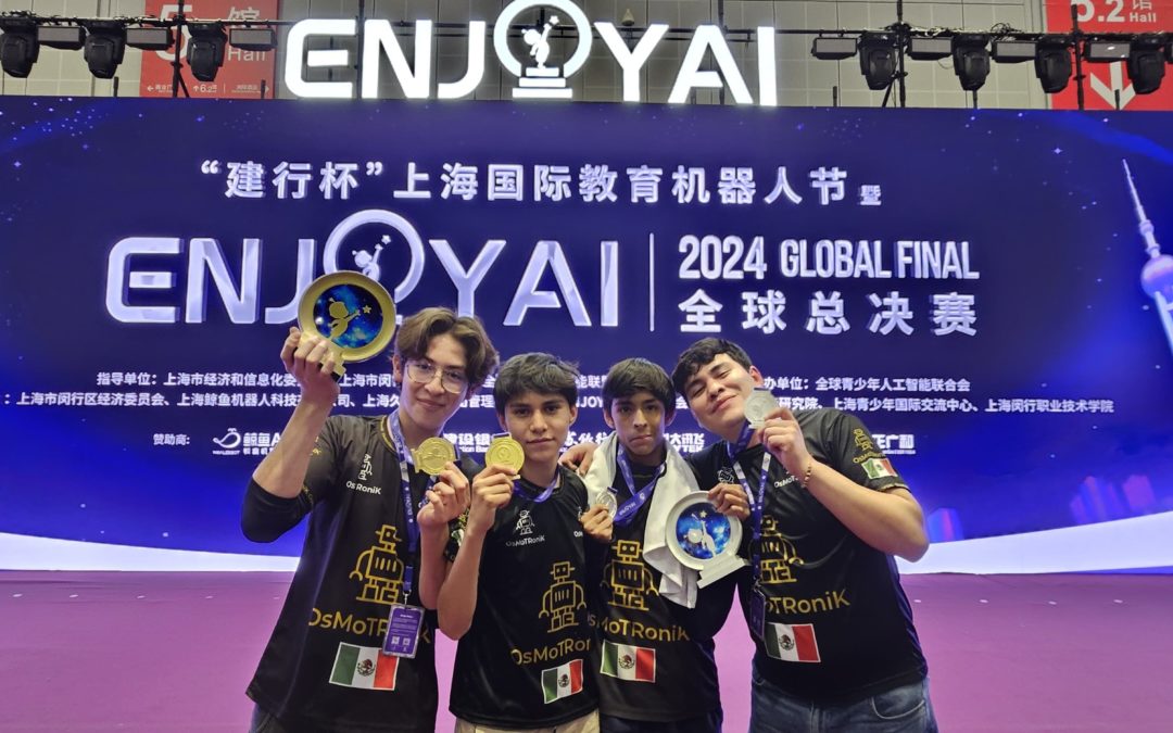 Estudiantes de León triunfan con oro y plata en el Mundial de Robótica Enjoy AI 2024