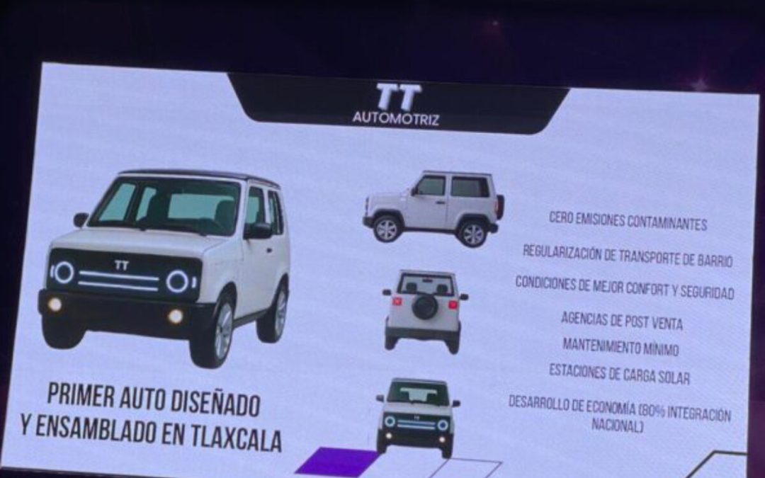 Tlaxcala creó su propio auto eléctrico: costará 100,000 pesos, es para cinco pasajeros y el 80% de sus piezas son locales