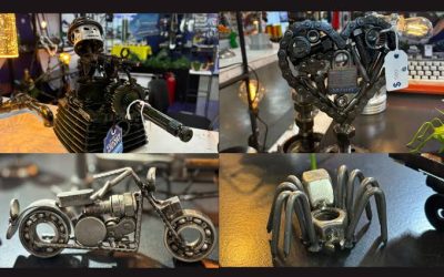 El herrero de Guanajuato que convierte chatarra automotriz en arte de exportación