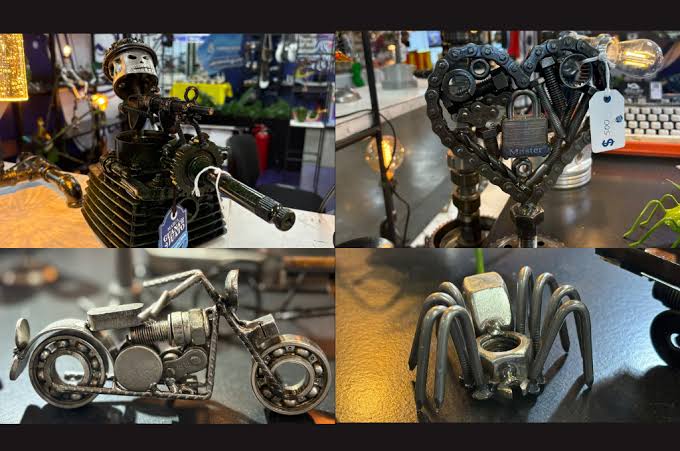 El herrero de Guanajuato que convierte chatarra automotriz en arte de exportación